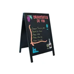 Επιδαπέδιος Πίνακας Διπλός 55x85cm. 25151/ SBD-BL