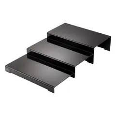 Ασύμετρο σκαλοπάτι 40 εκ. (3 τεμάχια) Μαύρο. 26859/ ARA