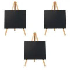 Σετ 3 Επιτραπέζιες Σήμανσεις-Πίνακες 11x 24 cm, ανοιχτό ξύλου. 28840/ BKR