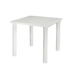 Z.E367,8 NETTUNO τραπέζι Πλαστικό Λευκό 80x80x72 cm