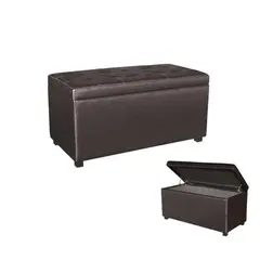 Z.E7048,2 DENISE αποθ/κό σκαμπώ Ταμπουρέ PU Σκούρο Καφέ