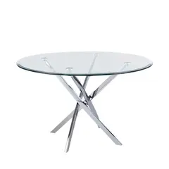 Z.EM926 POSTO τραπέζι Χρώμιο/Γυαλί 10mm