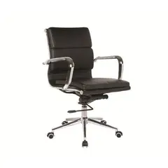 Z.EO230 BF4801 πολυθρόνα γραφείου PU Μαύρο 55x63x95/105cm