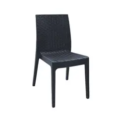 Z.E328,2 DAFNE καρέκλα Στοιβαζόμενη Πλαστική Ανθρακί
