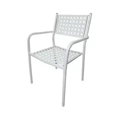 Z.E5172,1 CAPRICE Πολυθρόνα Μεταλλική Άσπρη