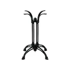 Z.E074,7 ΤΕΤΡΑΝΥΧΟ πόδι τραπεζιού Μαντέμι Μαύρο