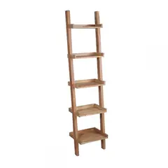 Z.EA7019 LADDER βιβλιοθήκη-ραφιέρα Ξύλο Ακακία Φυσικό 45x35x190cm