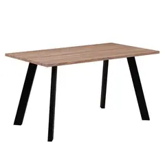 Z.EM817 BAXTER τραπέζι Βαφή Μαύρη/ Sonoma140x80x75 cm
