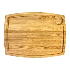 Ξύλινο πλατό με Λούκι & 1 θέση σως, Ορθογώνιο 38x28cm. 34150/ KS-020193