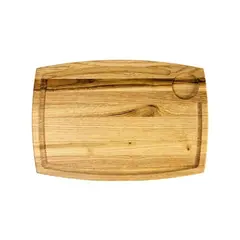 Ξύλινο πλατό με Λούκι & 1 θέση σως, Ορθογώνιο, 32x22cm. 34149/ KS-020192