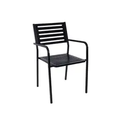 Z.E5140 VERA πολυθρόνα μεταλλική σε μαύρο χρώμα 54x51x84cm