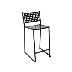 Z.E5148 CAPRICE σκαμπώ bar μεταλλικό σε μαύρο χρώμα 43x50x102cm