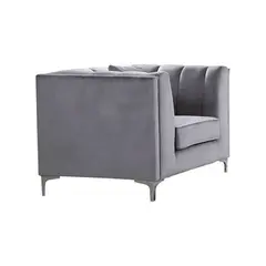 Z.E9636,12 PARSON πολυθρόνα ύφασμα σκούρο γκρι 103x87x79cm