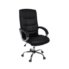 Z.EO282,1 BF6400 Πολυθρόνα διευθυντή σε μαύρο PU χρώμα 64x72x110/118cm