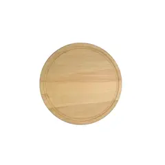 Ξύλινο Πιάτο με Λούκι Φ20 cm 000.054