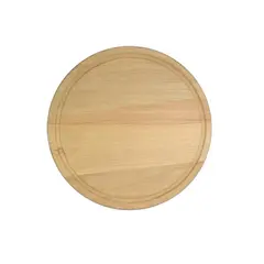 Ξύλινο Πιάτο με Λούκι Φ25cm 000.055