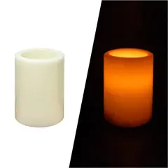 Ηλεκτρικό κερί που τρεμοπαίζει,πλαστικό περίβλημα, Φ7,5 x 10 cm. 005