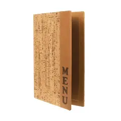Κατάλογος MENU A4 CORK για Εστιατόρια / cafe 24x34cm, σχέδιο φελλού. 16629/ DRA4