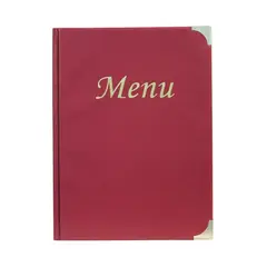 Κατάλογος MENU BASIC A4 για Εστιατόρια / cafe 24x34cm, κόκκινος. 16639/ BRA4