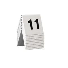 ΣΕΤ Ταμπελάκια αρίθμησης τραπεζιών με αρίθμηση από το 11 έως το 20. Διαστάσεις 4 x 5 x 4cm. 16693/ 20WT