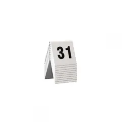 ΣΕΤ Ταμπελάκια αρίθμησης τραπεζιών με αρίθμηση από το 31 έως το 40. Διαστάσεις 4 x 5 x 4cm. 16695/ 40WT