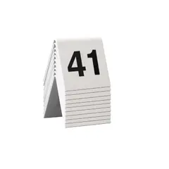 ΣΕΤ Ταμπελάκια αρίθμησης τραπεζιών με αρίθμηση από το 41 έως το 50. 16696/ 50WT