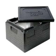 Ισοθερμικό κιβώτιο EPP, για GN1/2, 39x33x28cm, 19LT, μαύρο, THERMOBOX Germany. 34242 /1043
