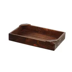 Ξύλινη Ψαροκασελα 20x30cm, σκούρο καφέ, DK