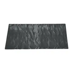 Πλάκα Μελαμίνης με σφυρήλατη όψη, 38x20.3cm, μαύρη. 33007/ K-100