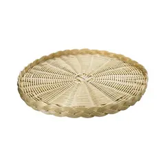 Καλάθι για Πίτσα, Rattan, Φ35x3cm. 33288/ 534