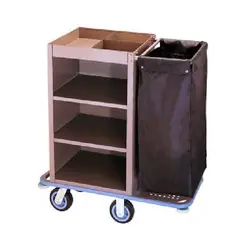 Μεταλλικό τρόλεϊ καμαριέρας με 1 σάκο. 95 x 48,5 x 111 Y cm 27948/ C37