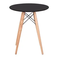 Z.E7082,2 ART Wood τραπέζι Μαύρο MDF D.60xH.74cm