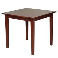 Z.E7672 NATURALE τραπέζι Mdf Καρυδί 80x80x74cm