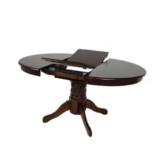 Z.E7680,2 NIRVANA τραπέζι καρυδί 106(+30)x75cm