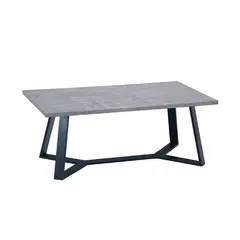 Z.EM755,3  HANSON Τραπεζάκι Σαλονιού Cement/Βαφή Μαύρη 110x60x45cm