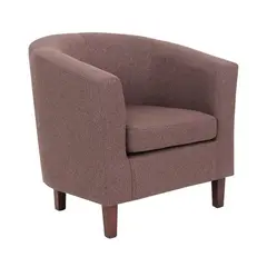 Z.E7129,8 BOGA πολυθρόνα Ύφασμα Καφέ 75x73x69cm