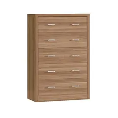 Z.E7389 CALIBER Συρταριέρα 5-συρτάρια Sonoma Oak 80x39x120