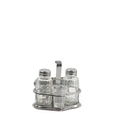 Σετ Αλατοπίπερο No4, Ανοξείδωτο18/0 12x8x11.5 cm. M.040001 (Η τιμή αφορά 4 τεμάχια)