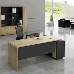 Z.EO936,L PROJECT γραφείο αριστερή γωνία Sonoma/Γκρι 220x90/200x40(H.75)cm