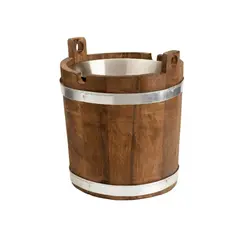 Ξύλινο βαρέλι με εσωτερικό INOX 18/10 Δοχείο, φ20cm. 12lt  628