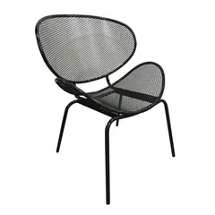 Z.E528,1 OLIVER καρέκλα Μεταλλική Μαύρη 65x61x86cm