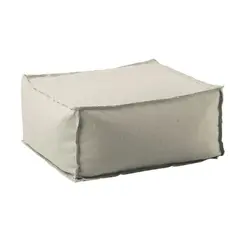 Z.E028,2 DEPO Πουφ σκαμπώ Ύφασμα Sand 100% Αδιάβροχο 60x60x28cm