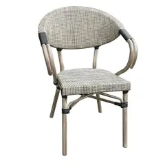 Z.E286,1 COSTA πολυθρόνα Αλουμινίου Antique Grey/Μπεζ