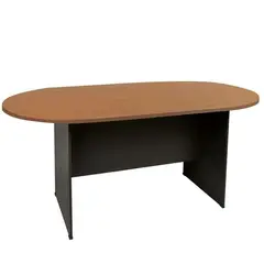 Z.EO123,1New ΣΥΝΕΔΡΙΟΥ-A τραπέζι οβάλ Dark Grey/Cherry 240x120x75cm