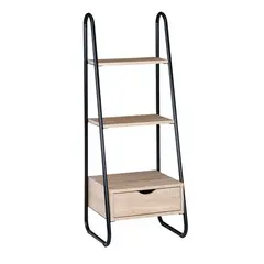 Z.EO428 Ραφιέρα Μεταλλική Μαύρη Σημύδα 44x37x114cm