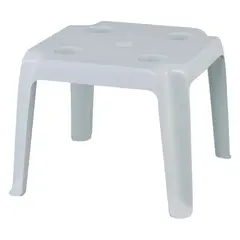 Z.Ε354 FREDDO Τραπεζάκι Βοηθητικό Πλαστικό Άσπρο 44x44x38cm