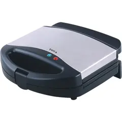 Τοστιέρα 750W, 2 θέσεων με Αντικολλητικές πλάκες γκριλ YV-160