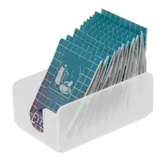 Θήκη για Φακελάκι Τσαγιού/ζάχαρηs 6x10x4.5h Λευκή. 61/WH