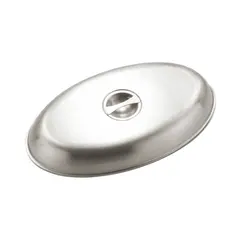 Καπάκι για Οβάλ Δίσκους, 25x18x2,5 cm, Ανοξείδωτο. 21362C