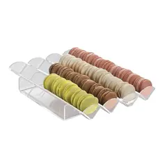 Θήκη Παρουσίασης Macaron (φ4.5cm) 4 θέσεων, 22x31cm. 01-4P